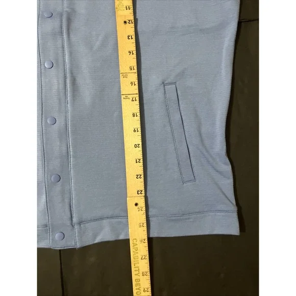 Peter Millar Beaumont Performance Vest Mens XL Zipper Snap Button‎ Golf Outdoor